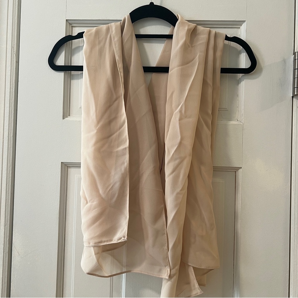 Sheer flowy scarf